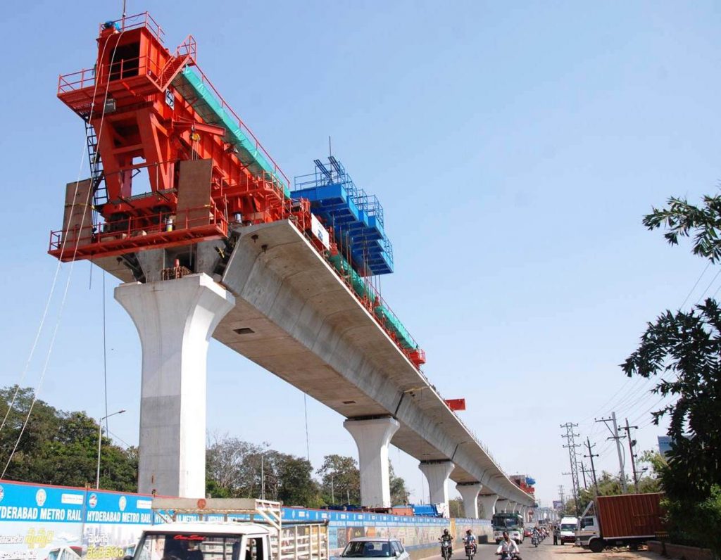 Lnt-metrorail-hyderabad-girder