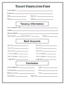 Tenant Police Verification