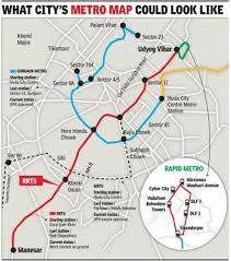 Gurgaon Rapid Metro Route