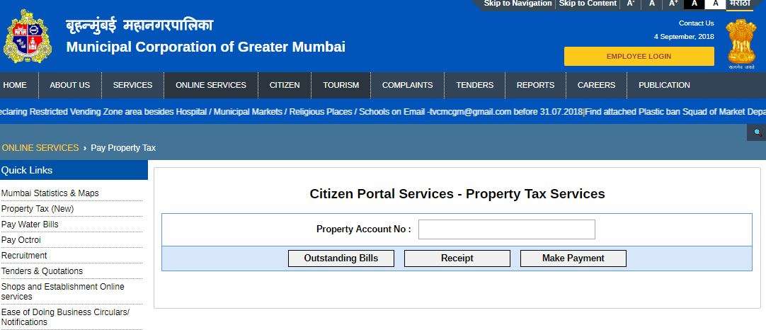 property tax mumbai