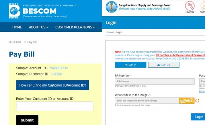 Bescom Bill Payment