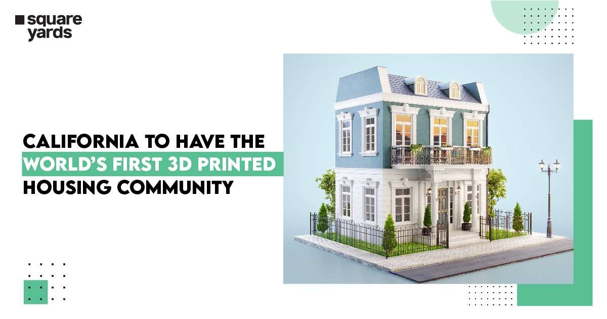 3D printed housing community