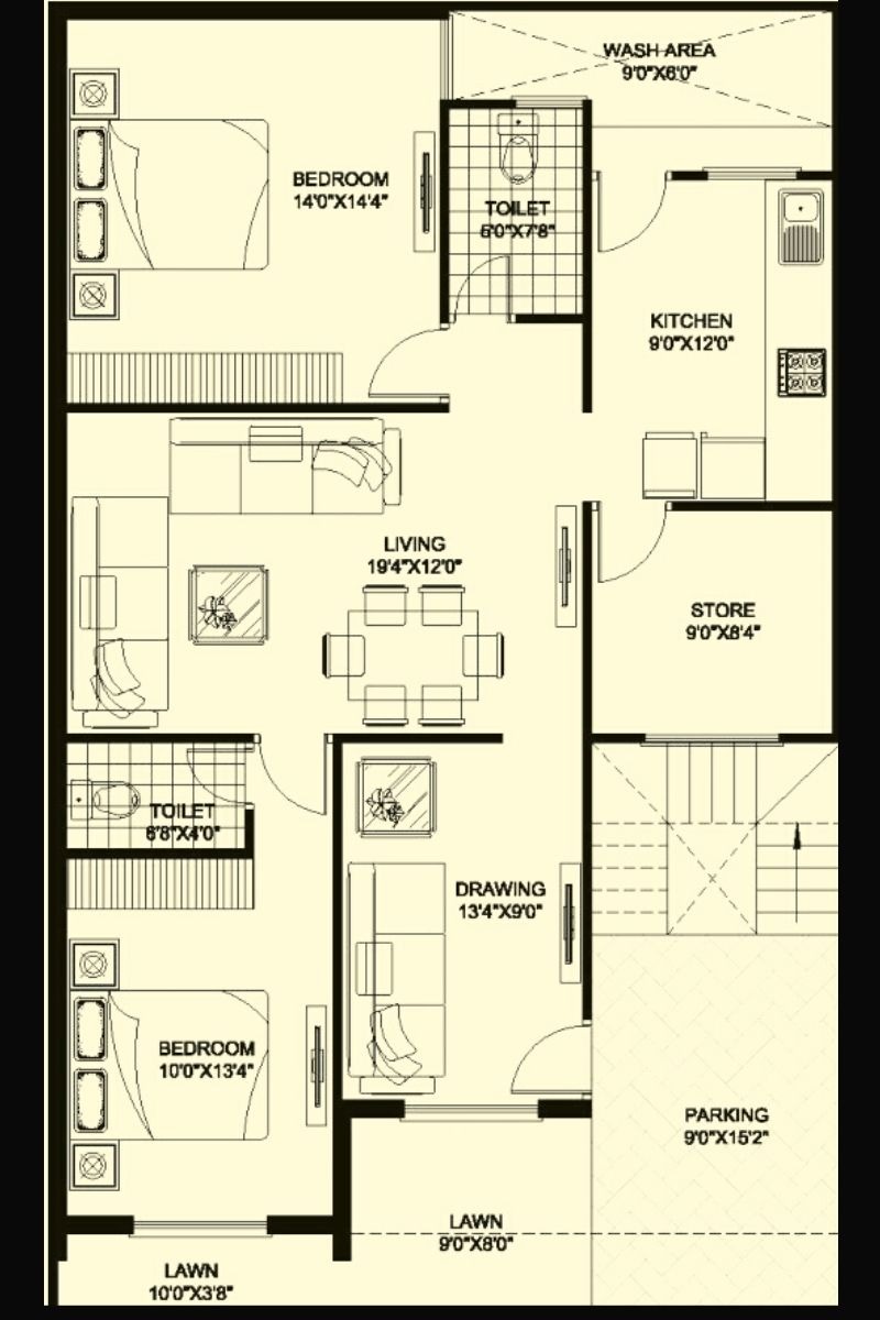 East Facing House Vastu Plan