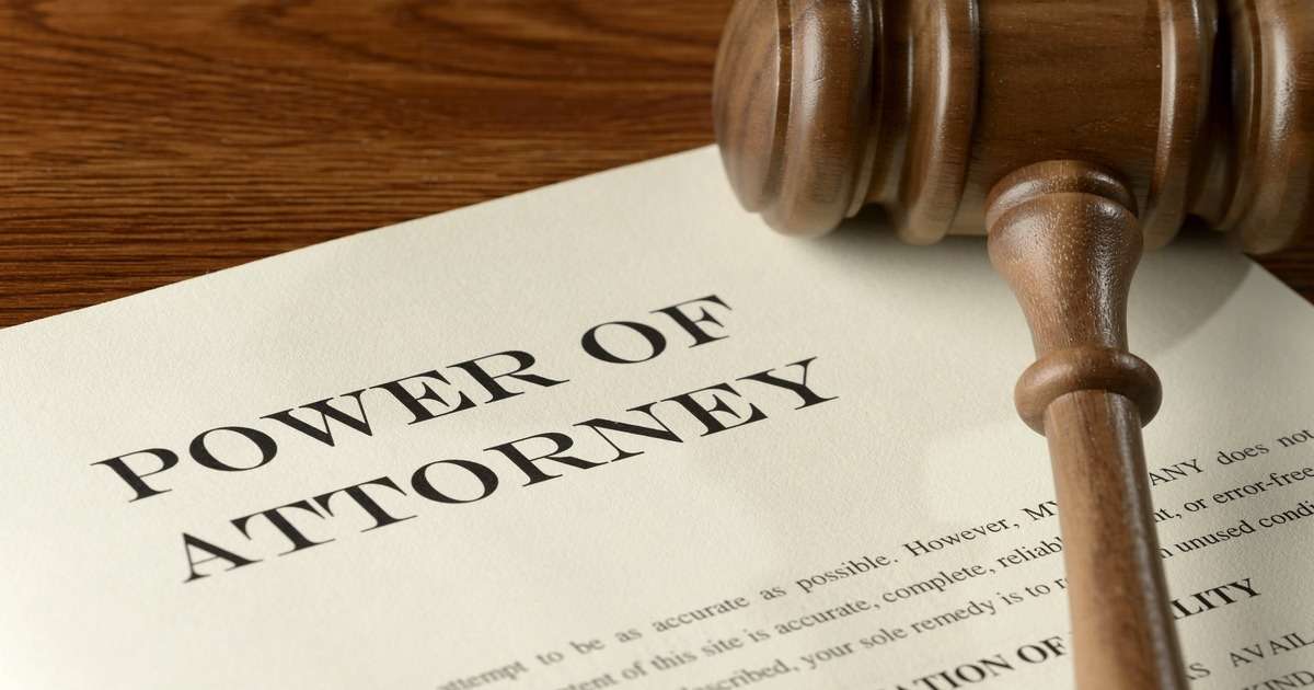power of attorney.