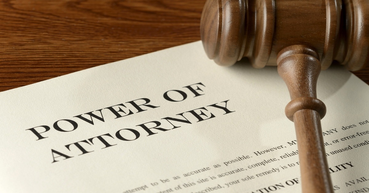 power of attorney.