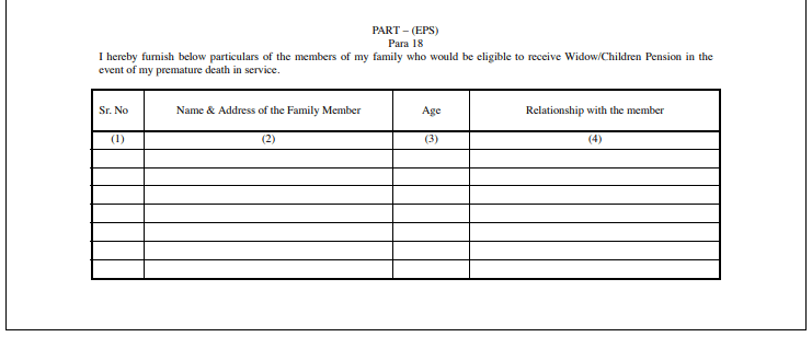  EPF Form 2 Part B