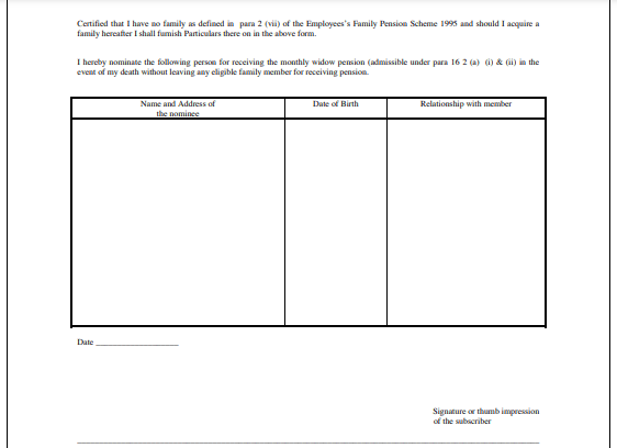 EPF Form 2 Part B Image 2