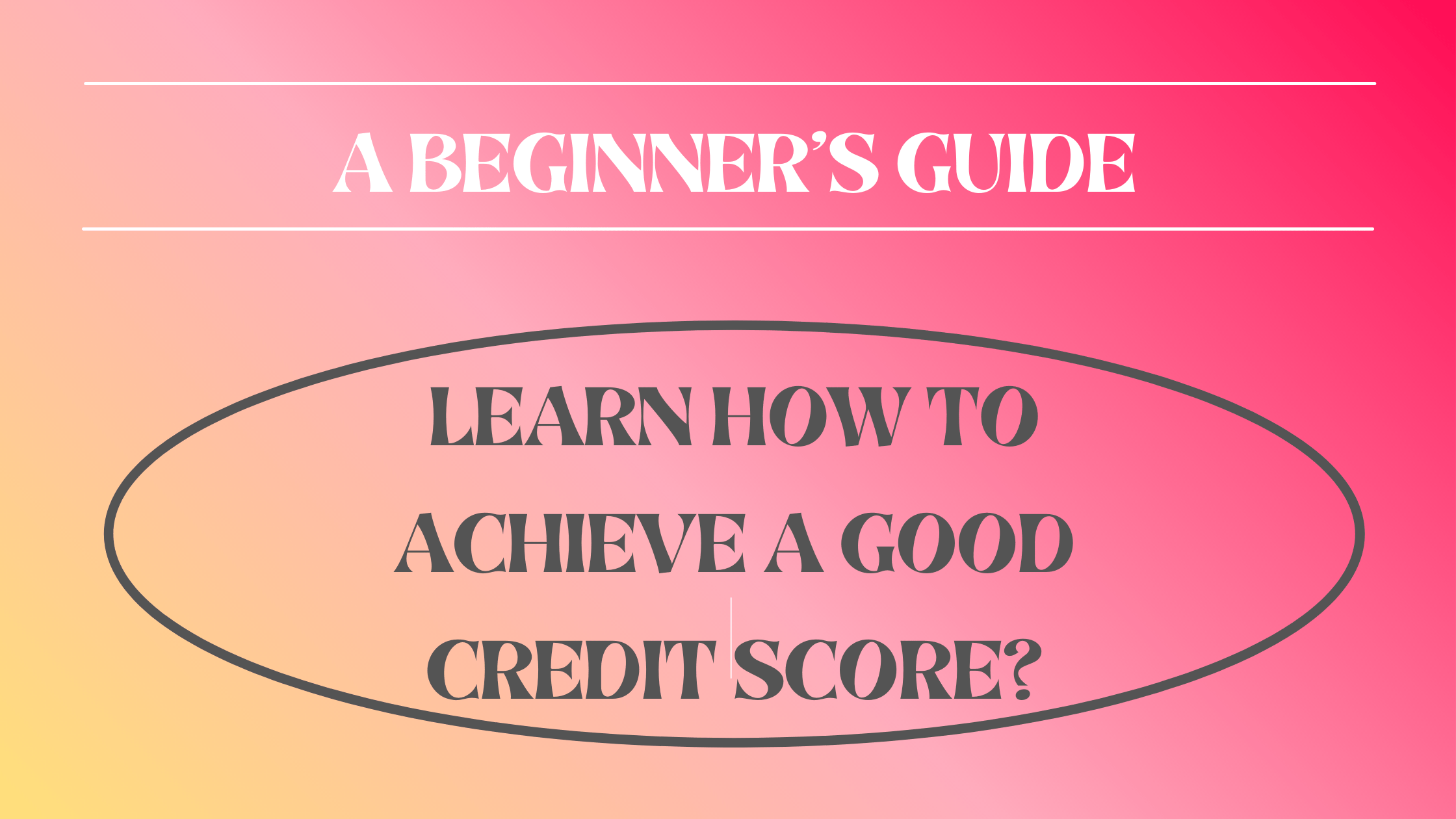 Good Credit Score