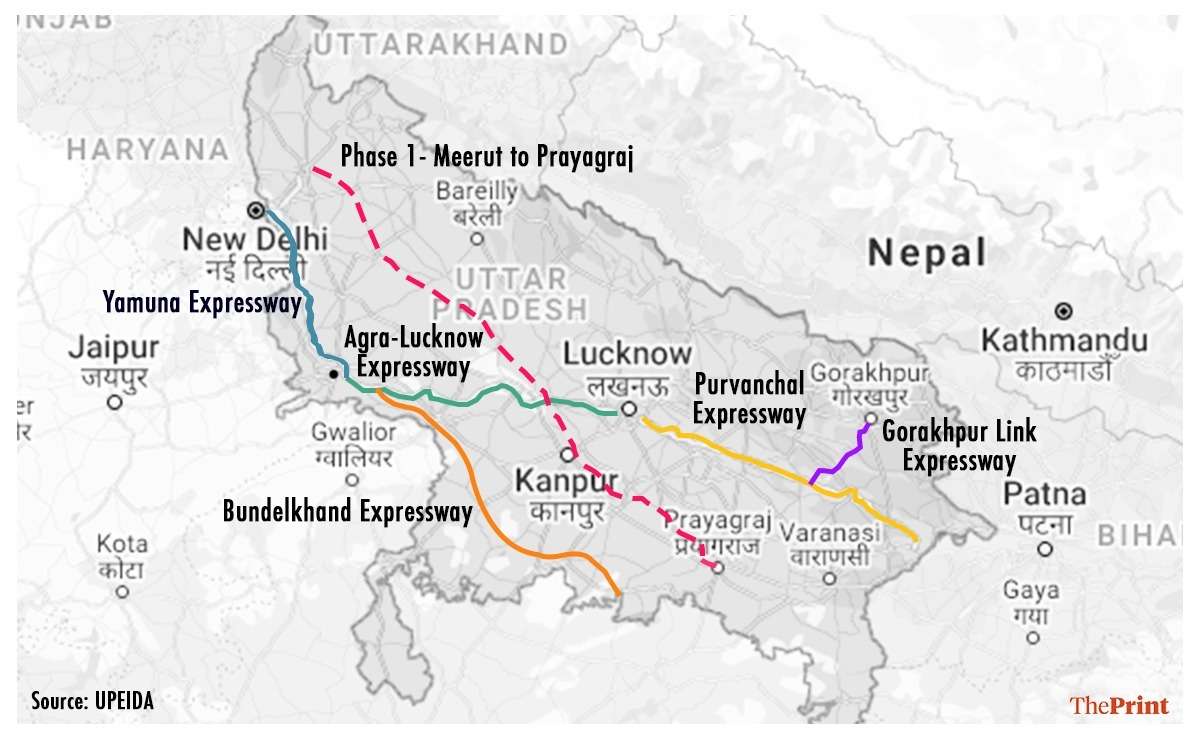 Bundelkhand Expressway Map