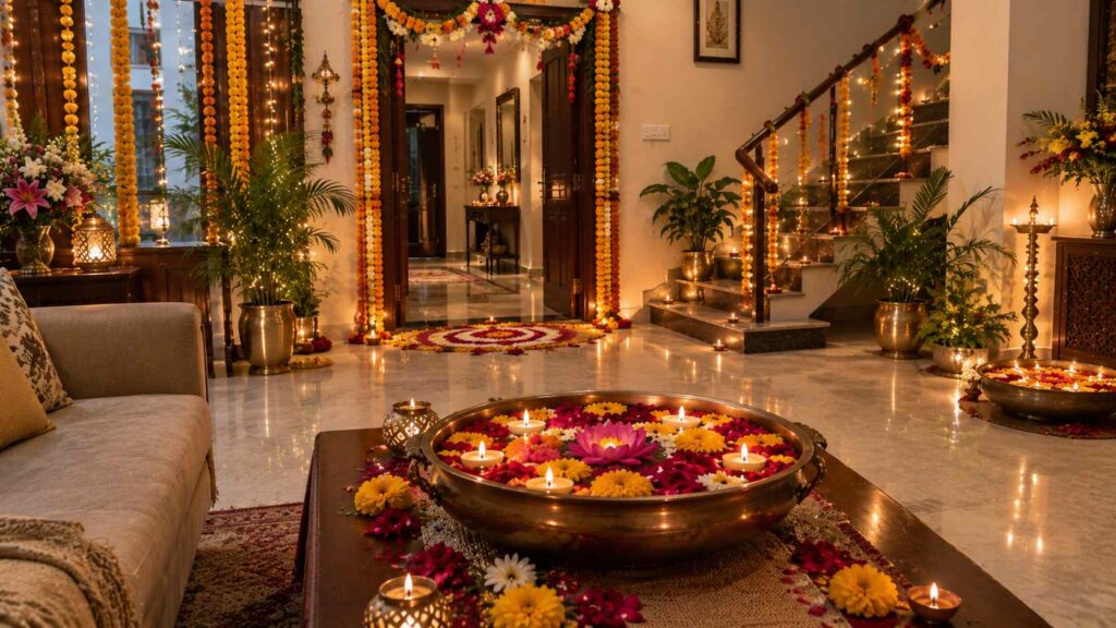 Diwali Flower Decoration Ideas