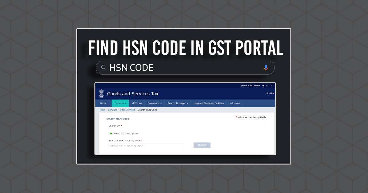 Find HSN Code