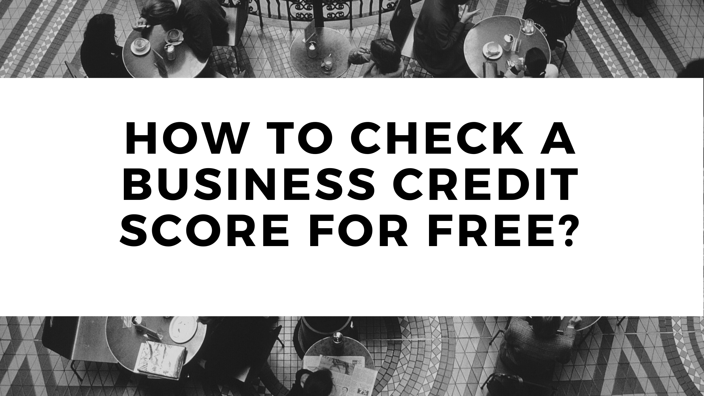 check a business credit score