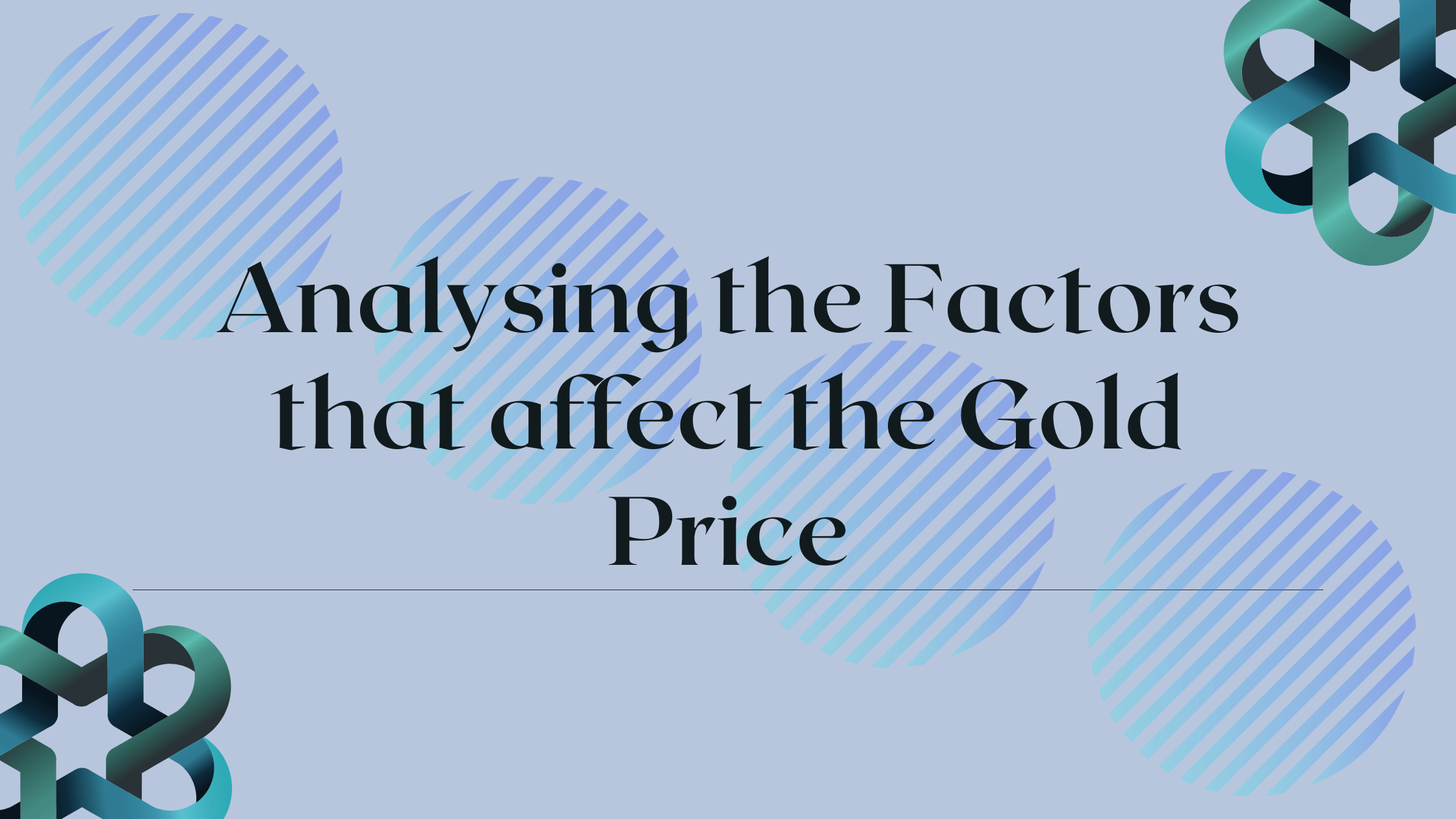 Factors that affect the gold price