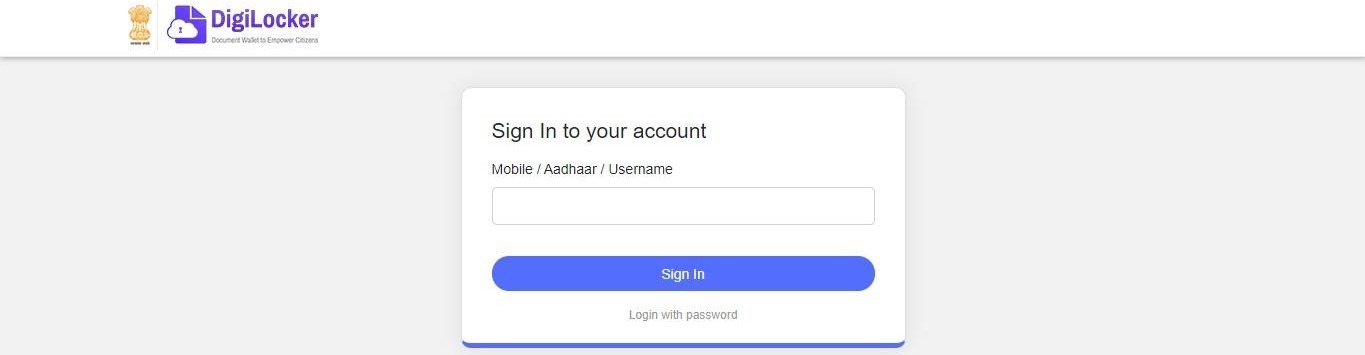 digilocker-login