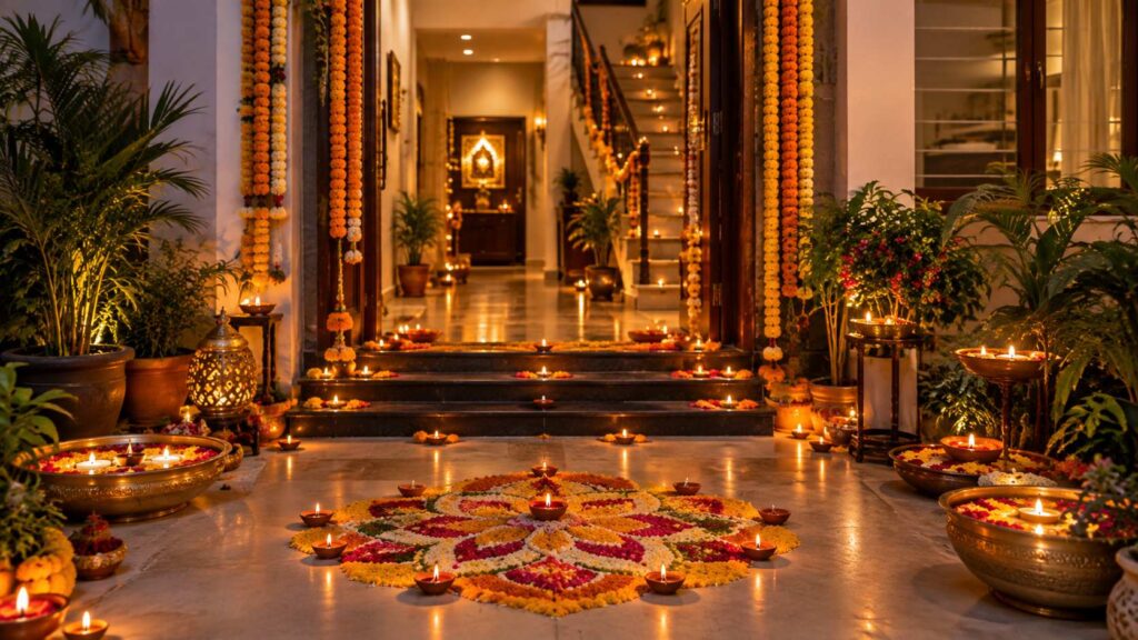 Diwali diya decoration ideas.
