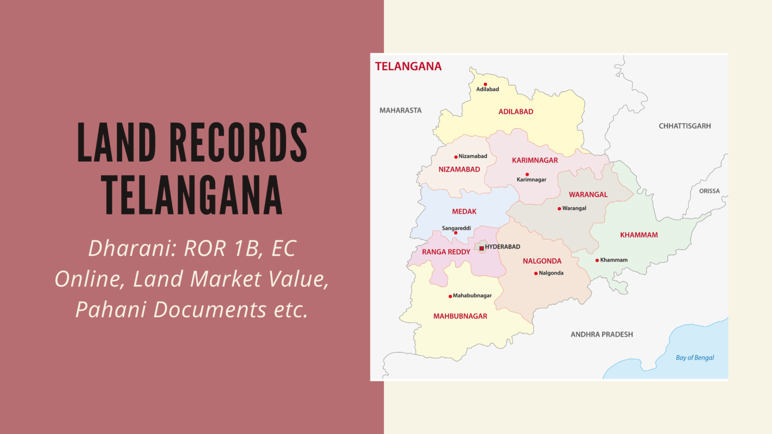 Dharani View Maa Bhoomi Telangana Land Records, ROR1B