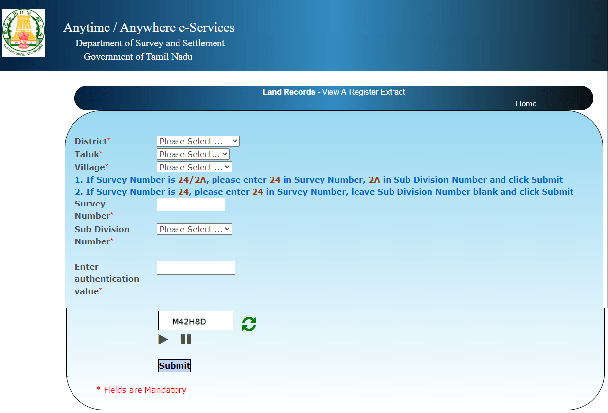 how to find survey number using google maps in tamil nadu