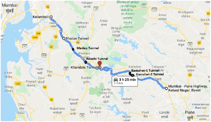 Mumbai Pune Expressway Map 