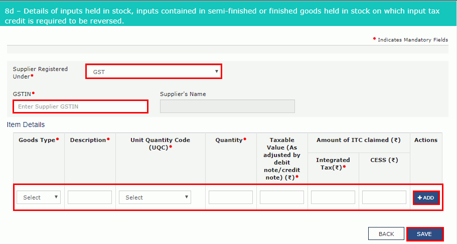 Step10 Form GSTR 10 12