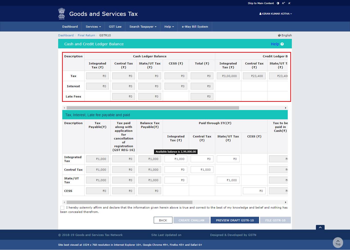 Step13 Form GSTR-10 1