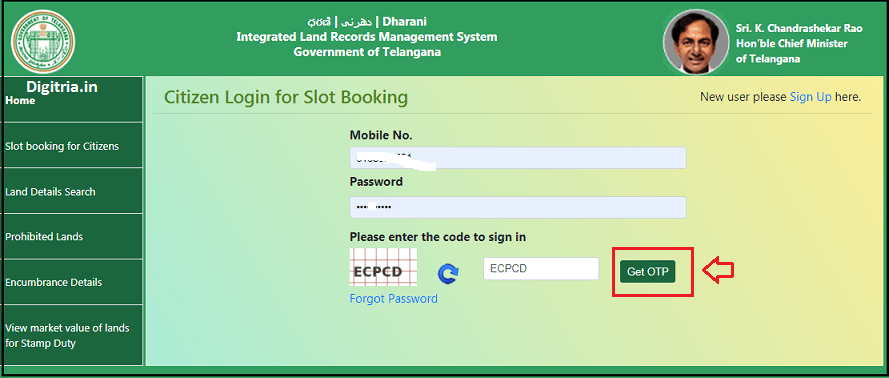 citizen-login-for-slot-booking