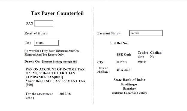 How to Pay Tax Online Step 8