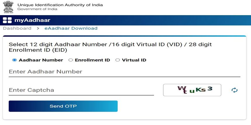 Download Aadhaar