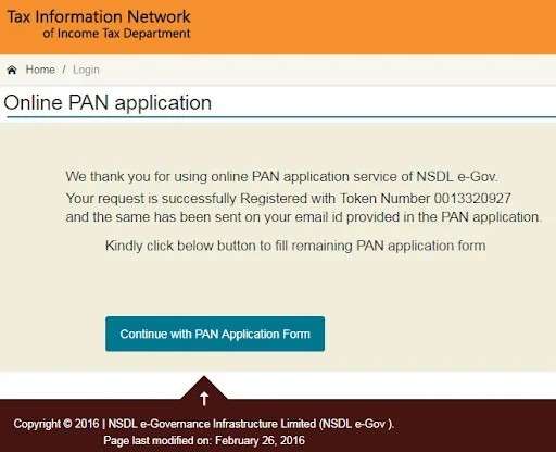 Online NSDL PAN Application Process Step 5
