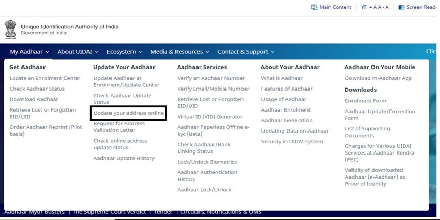 Update Your Aadhaar