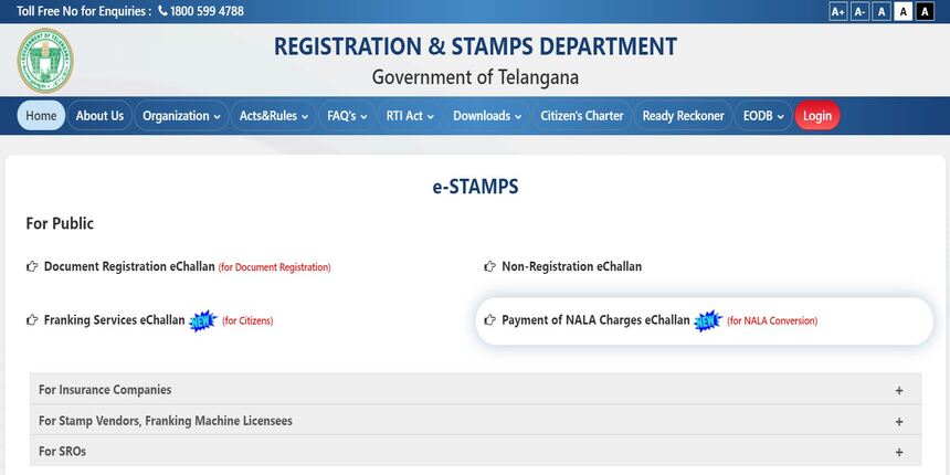 e stamp telangana