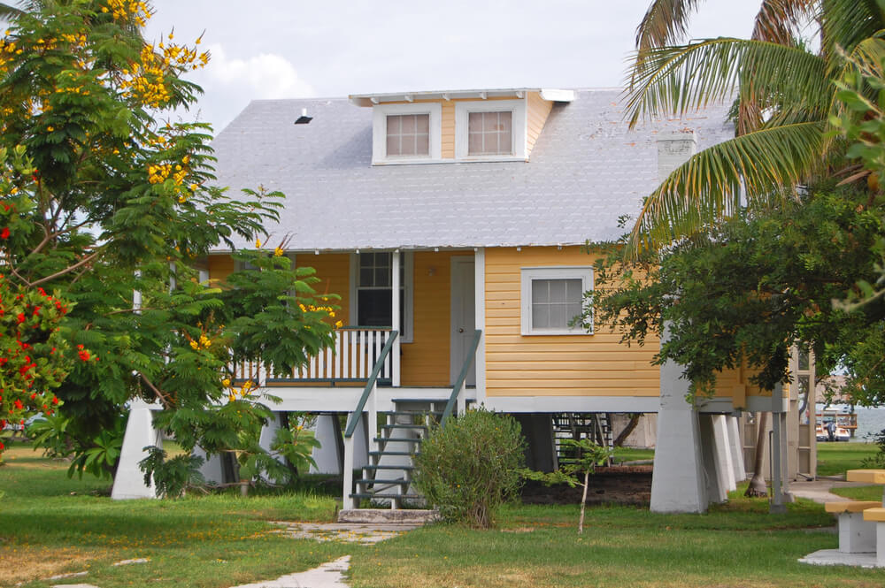 House on Elevated Stilts in Florida