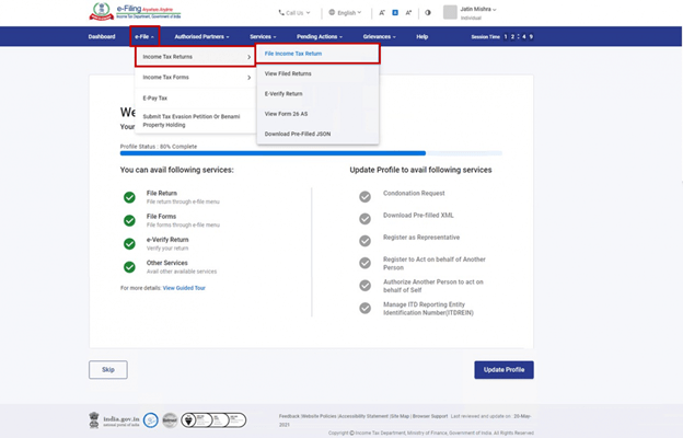 e-File - Income Tax Returns 