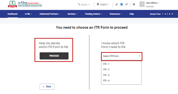 ITR Form 2 to File