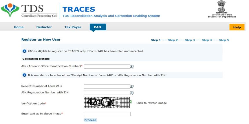 Register as Pay and Accounts Office