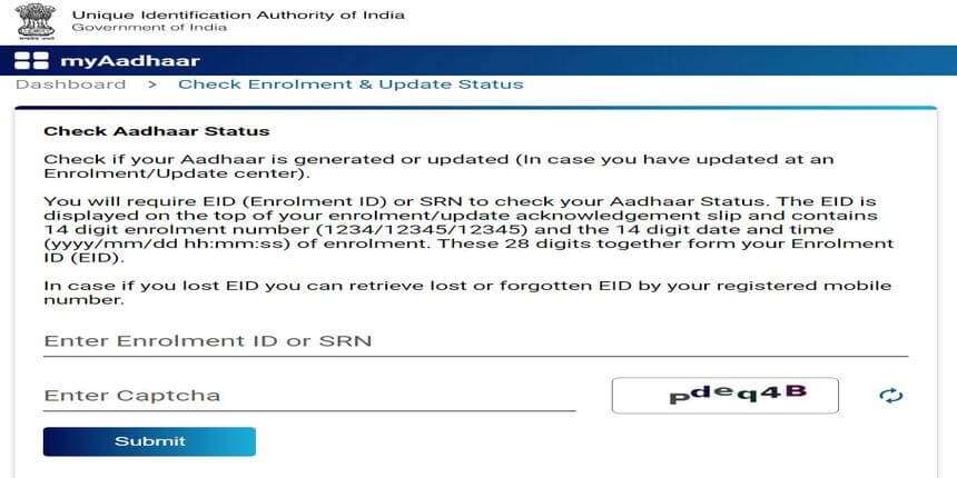 Check Enrolment and Update Status