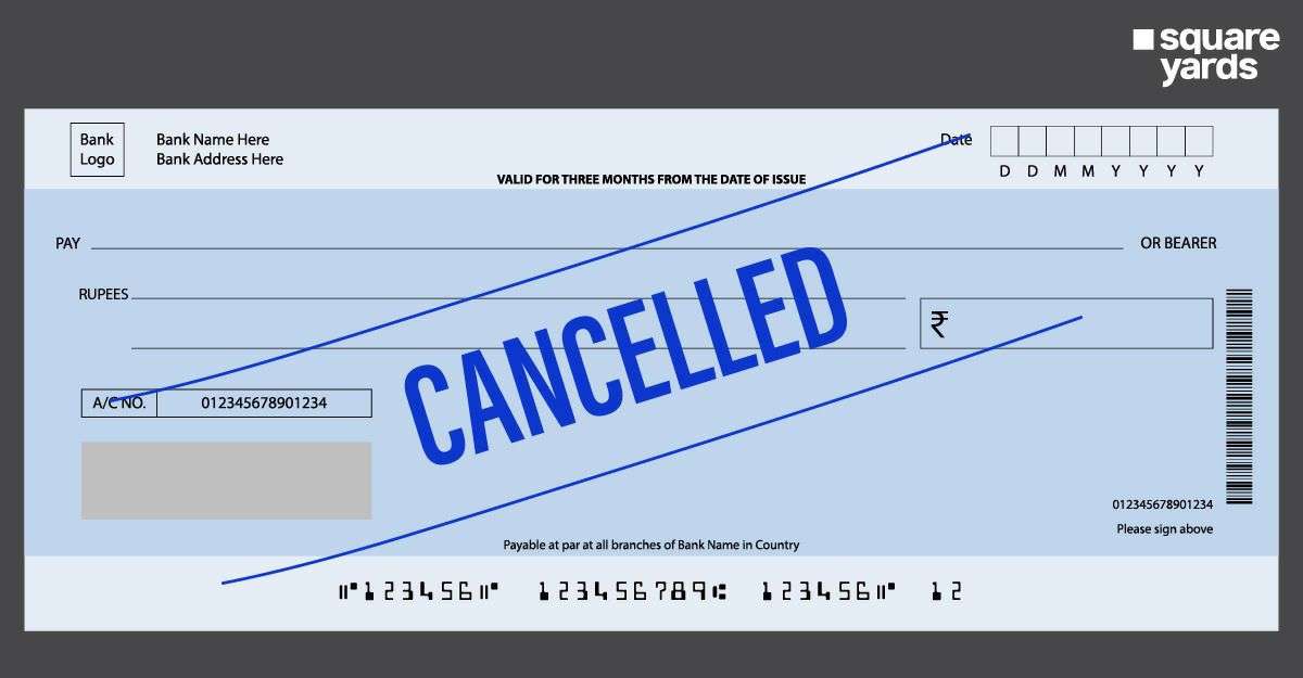 Cancelled Cheque Leaf