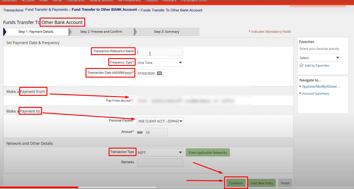 UBI Net Banking Step5