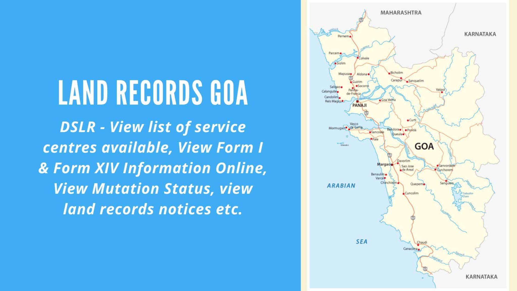 Land Records Goa View Form 1, Form 14 & Form D Online