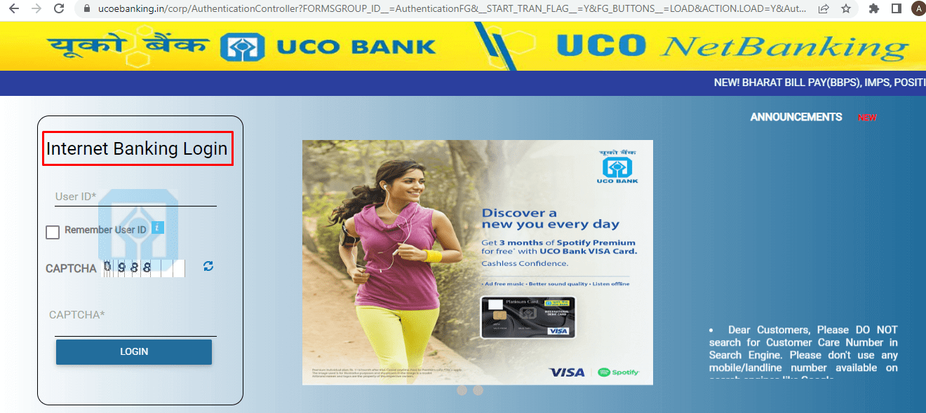 Link PAN Card to UCO Bank Account Image 3