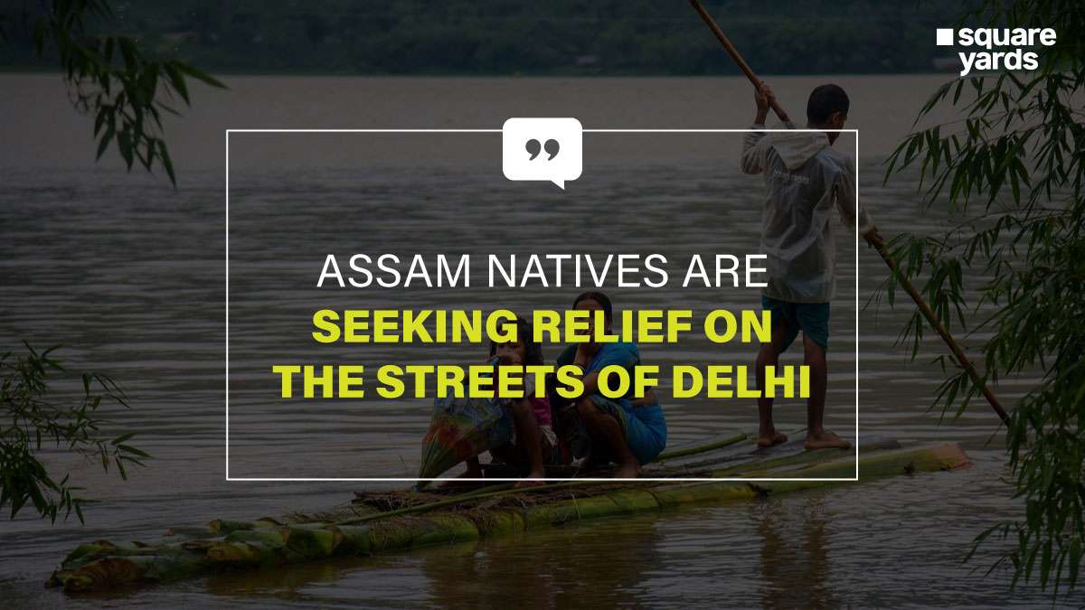 Assam Natives Protesting in Jantar Mantar for Relief Packages - Assam Flood Update