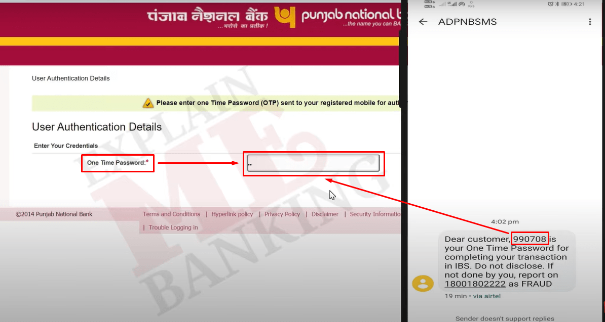 PNB Netbanking Login Process-2