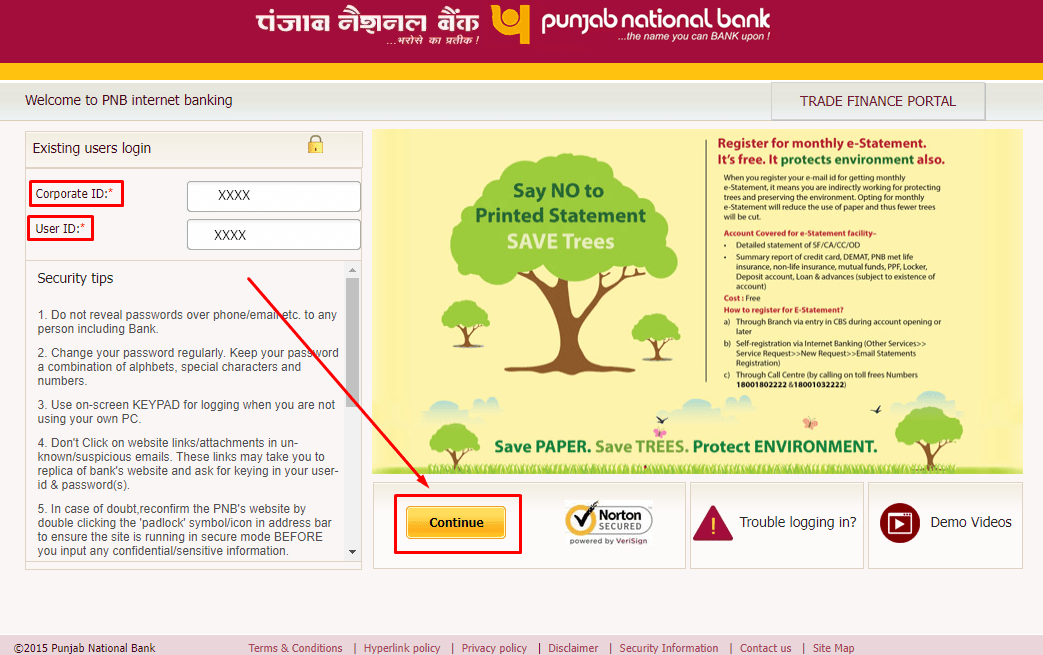 PNB Netbanking Login Process-5