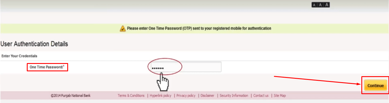 PNB Netbanking Login Process-7