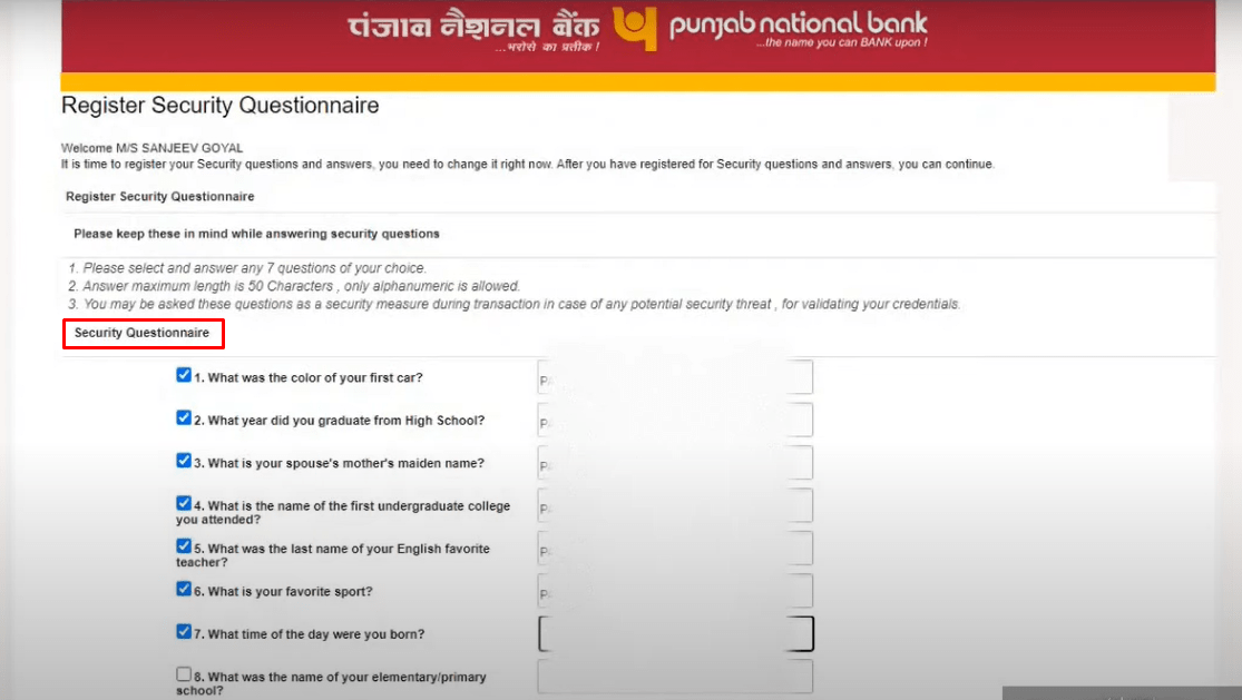 PNB Netbanking Login Process-8