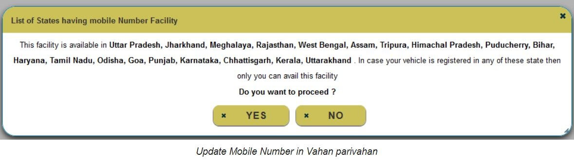 vahan 4 mobile update process