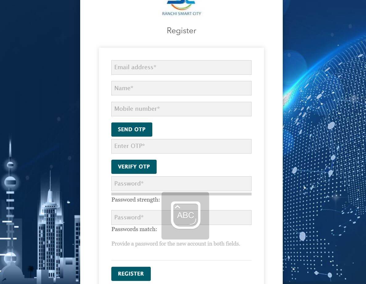 ranchi smart city login