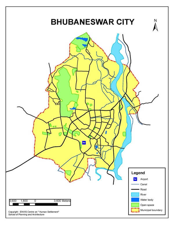 Bhubaneswar-map smart city