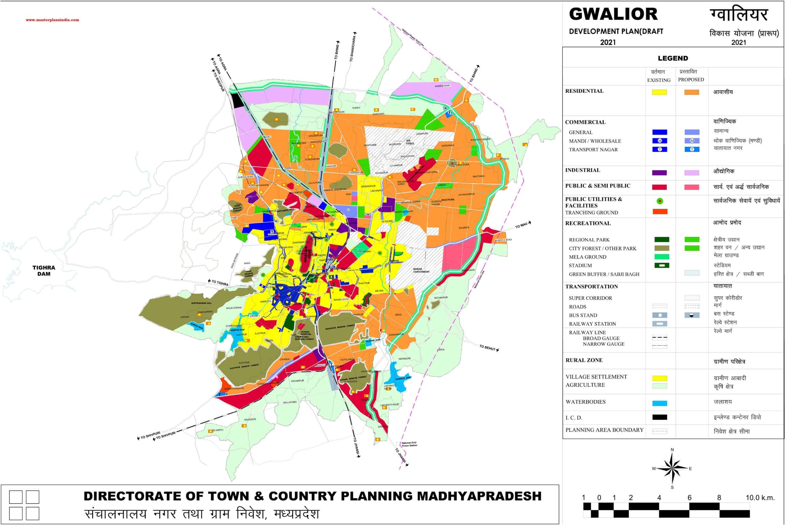 smart city gwalior map