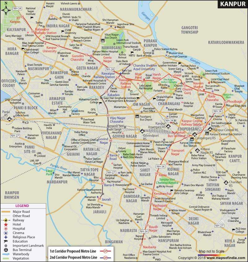 smart city kanpur map