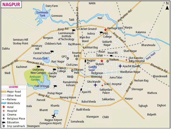 smart city nagpur map